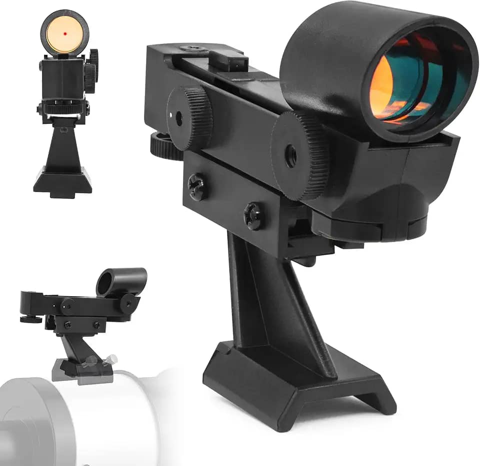 Astromania Finderscope Starpointer para telescópios astronômicos com suporte deslizante