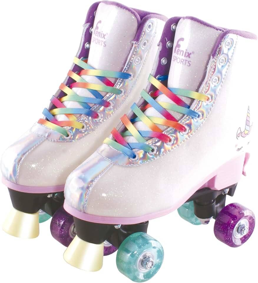 PATINS 04 RODAS COM LUZ (UNICÓRNIO)