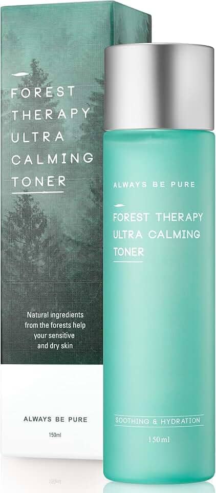 Tônico Forest Therapy CICA com Centella Asiatica, hidratante coreano para peles sensíveis e propensas a acne – Niacinamida e ácido hialurônico, K-Beauty Facial Toner, 150 ml
