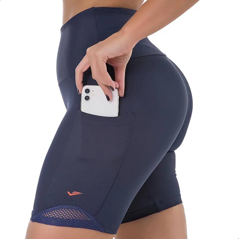 Bermuda Short Academia Feminino Elite Com Bolso e Zero Transparência