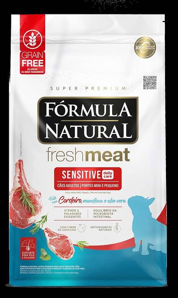Fórmula Natural Fresh Meat Ração Seca Para Cães Adultos De Pequeno Porte Sabor Carne de Cordeiro 2,5Kg