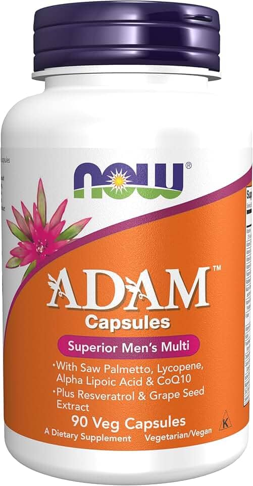 Adam Multivitamínico Masculino (90 Vcaps) Now Foods