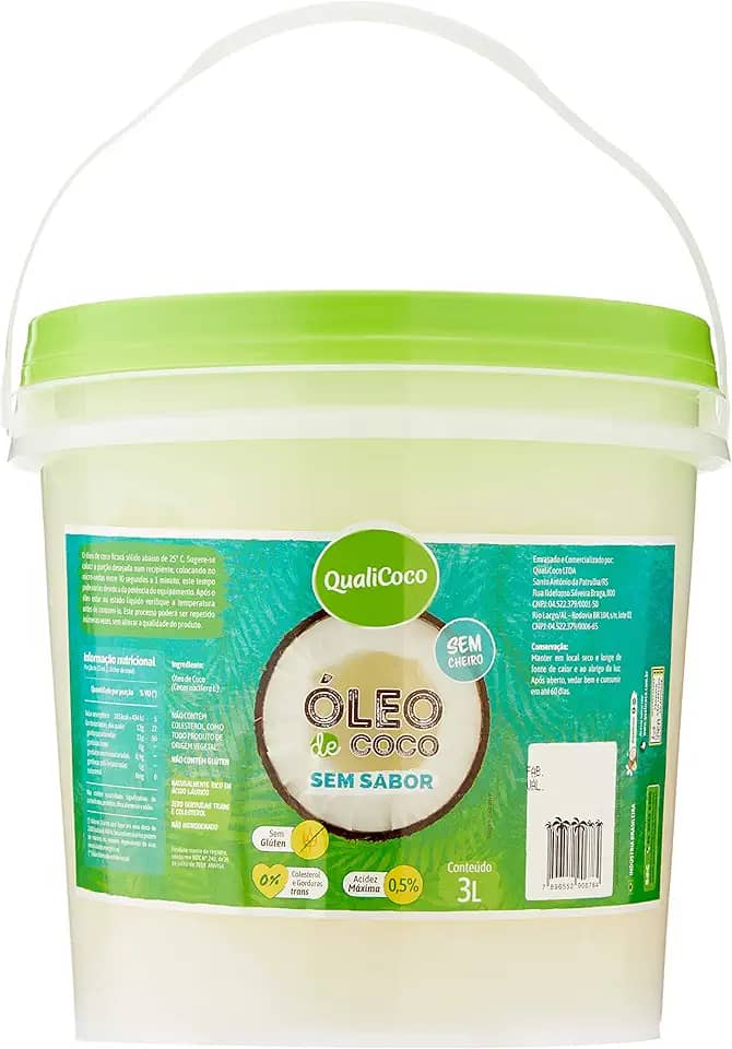 Qualicoco Oleo Coco Sem Sabor 3L