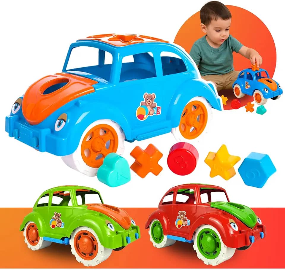 Brinquedo De Encaixe Fusquinha Peças De Encaixar Carrinho Educativo