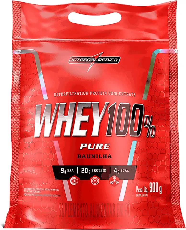 Integralmedica Whey 100% Pure 900G - Baunilha