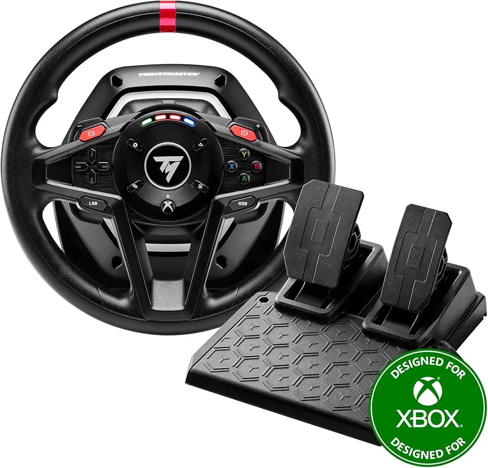 THRUSTMASTER T128X, Volante de Corrida Force Feedback com Pedais Magnéticos (Compatível com Xbox Series X|S, Xbox One, PC)