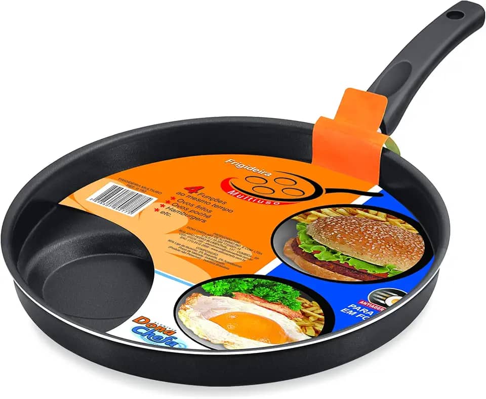 Frigideira Multiuso Dona Chefa Preta Medio