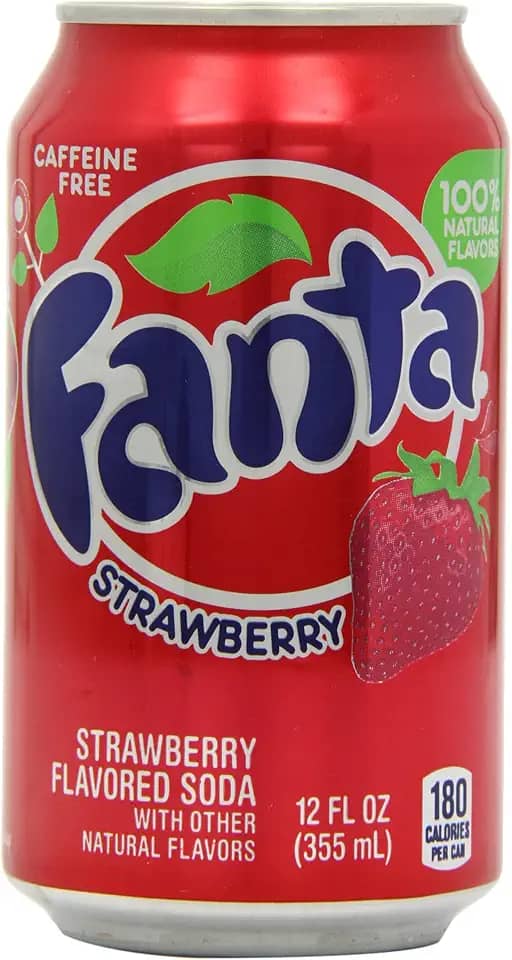 A Fanta Strawberry Morango 355ml
