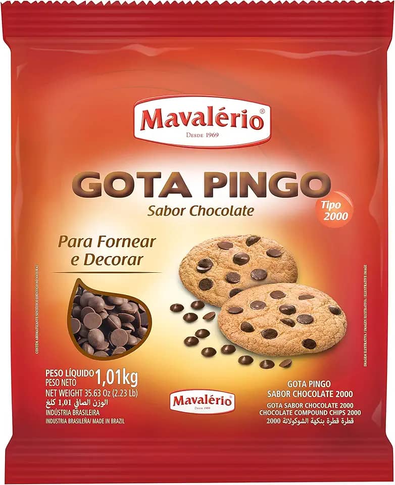 Gota Pingo Sabor Chocolate Tipo 2000 1,01kg - Mavalerio