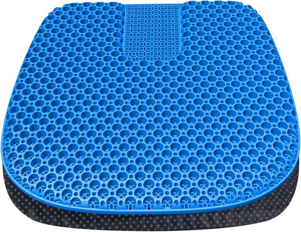 EVEME Almofada de assento grande melhorada em gel com capa antiderrapante, almofada de assento refrescante, almofadas de assento de cadeira de rodas, para cadeira de escritório, assento