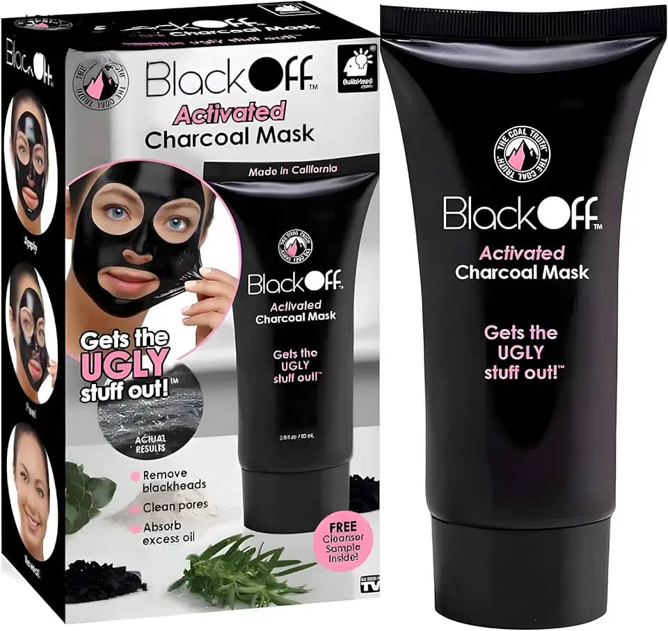 Máscara de Limpeza Facial Profissional Black Off 82 ml - Tirar e Remover Cravos e Espinhas, Limpeza de Pele e Removedora Com Ingredientes Naturais