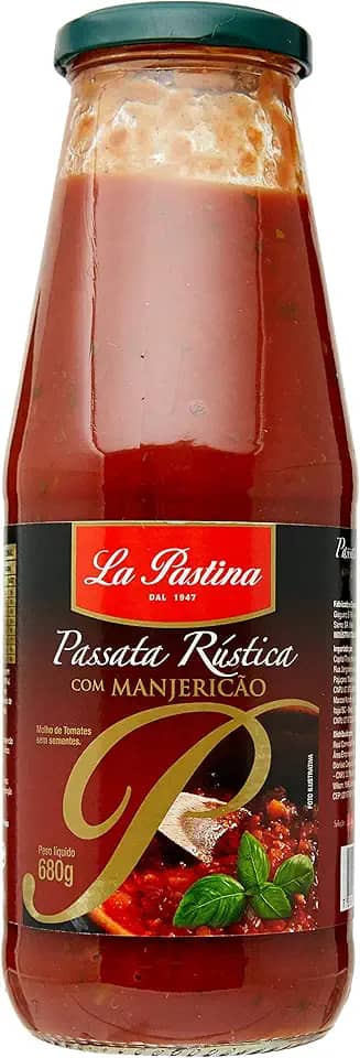 La Pastina Passata Rústica Com Manjericão 680G