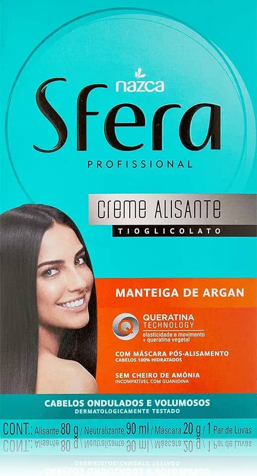 Sfera Profissional Kit Alisante Manteiga de Argan, Nazca Cosméticos