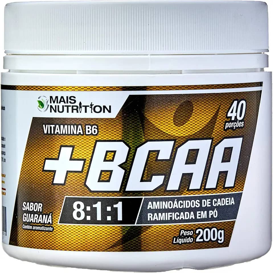 Mais Nutrition BCAA Pó 8:1:1 Sabor Guarana 200g