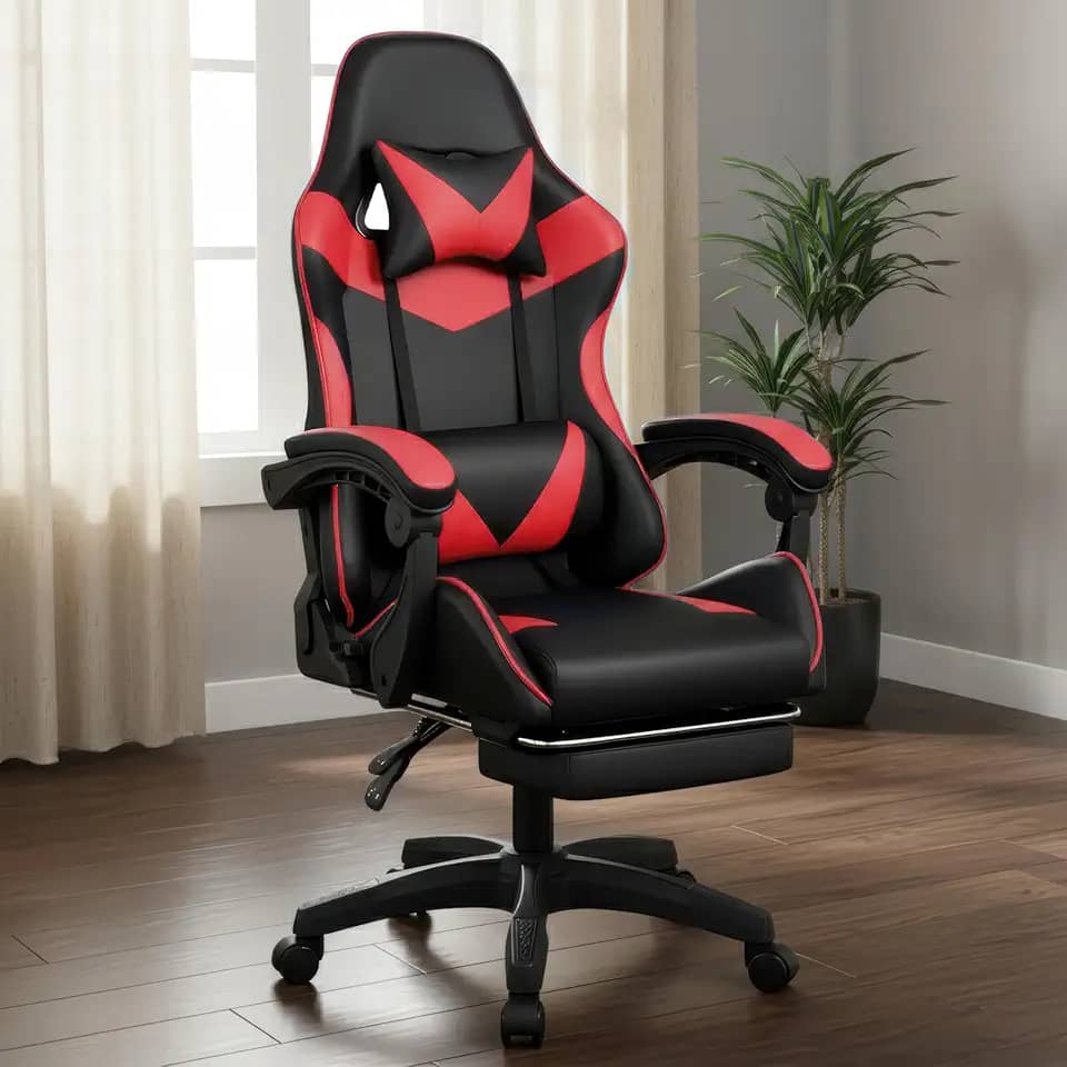 Cadeira Escritório Gamer Reclinável Ergonômica Profissional (Vermelho)