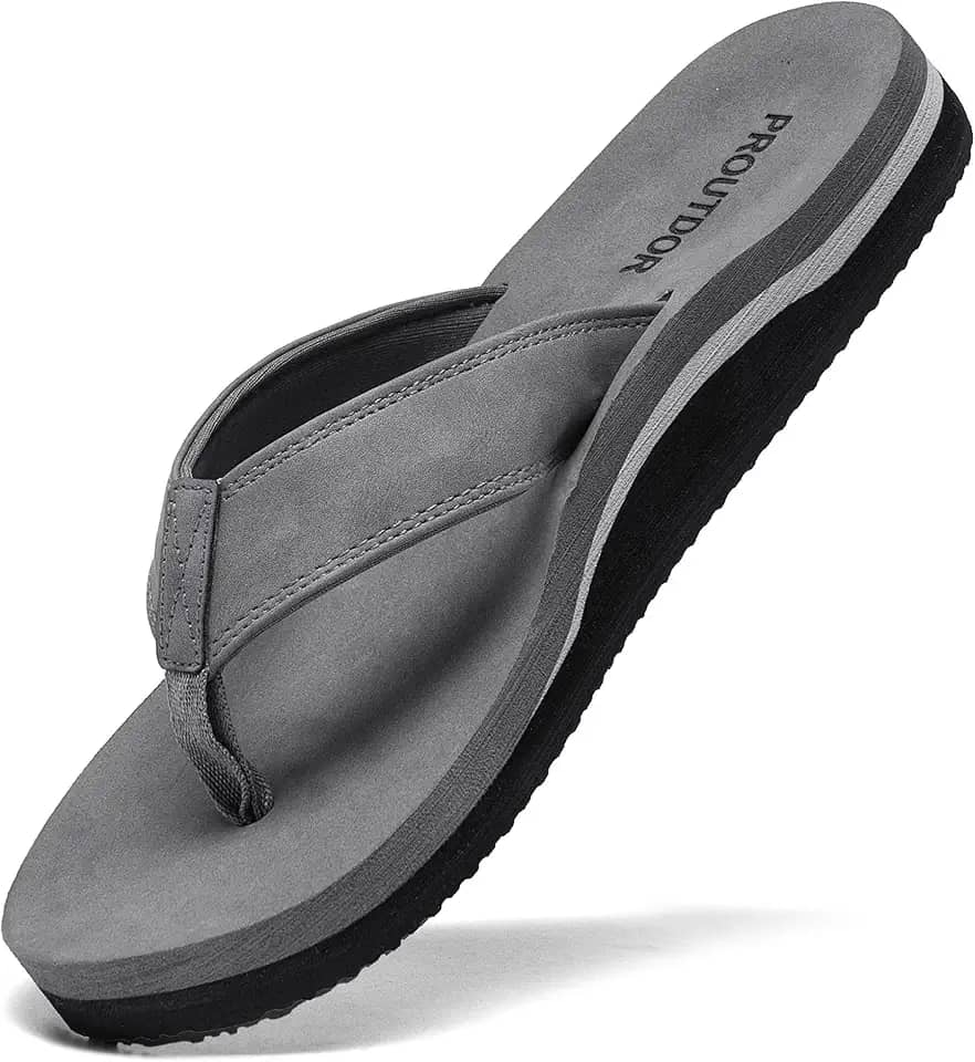 Chinelo masculino largo com suporte de arco ortopédico, sandália atlética para homens palmilha acolchoada macia