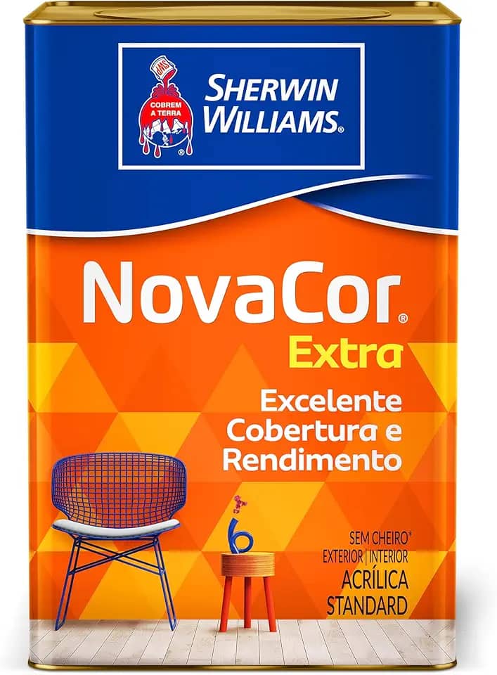 NOVACOR ACRILICO + RENDIMENTO SEMI BRILHO BRANCO 18 LITROS
