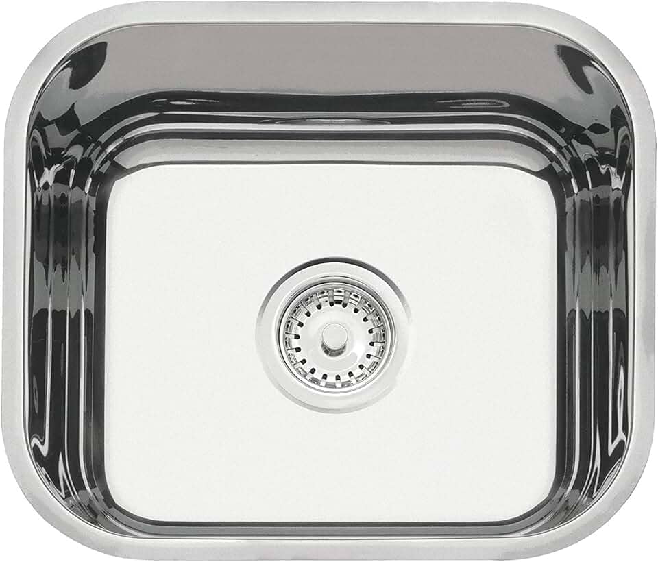 Cuba de embutir Tramontina Lavínia 40 BL em aço inox polido 40x34 cm