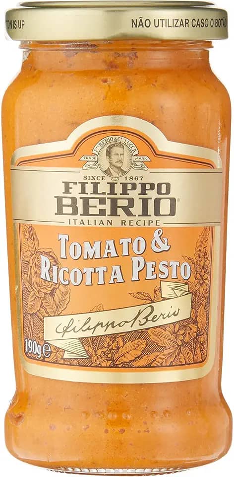 Molho Pesto de Tomate com Ricotta Filippo Berio 190g