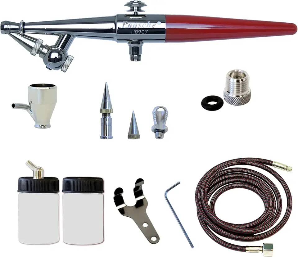Paasche Conjuntos de aerógrafo H-3AS, prata