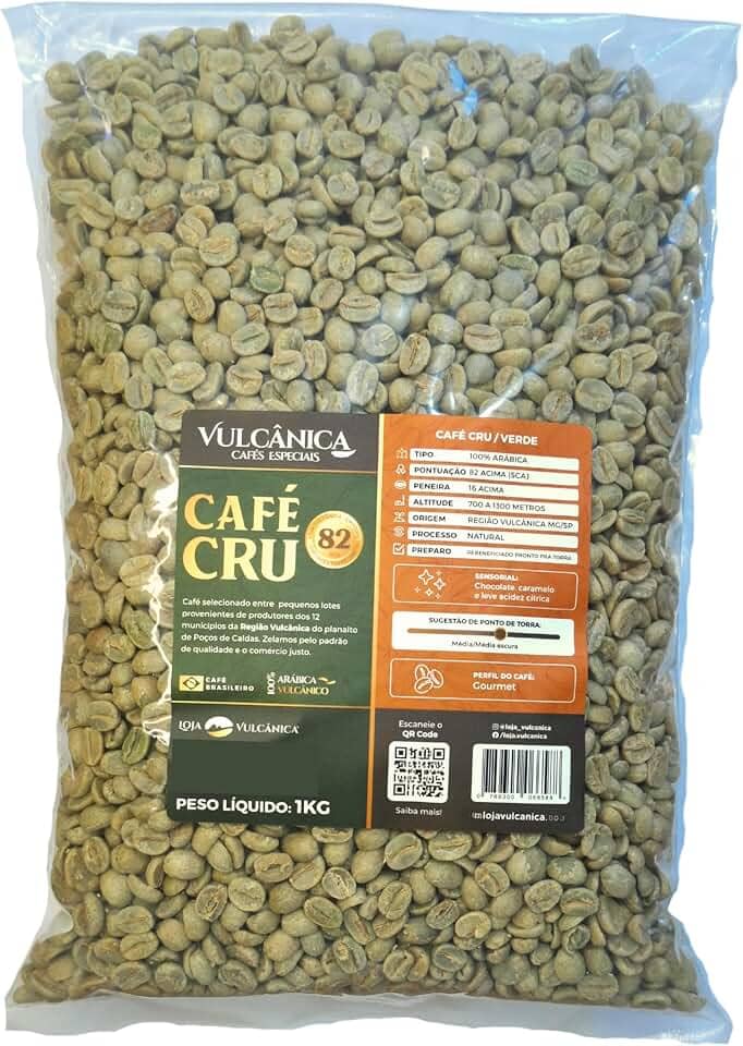 Café Arábica Cru 82+ SCA - Região Vulcânica 1Kg