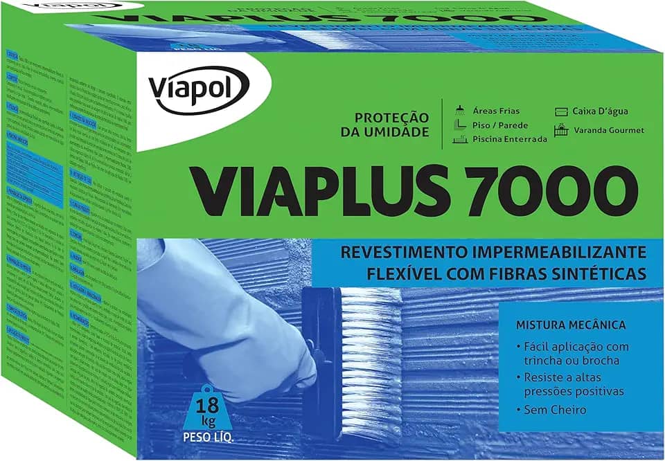 Impermeabilizante Viaplus Viapol 7000 Caixa com 18Kg