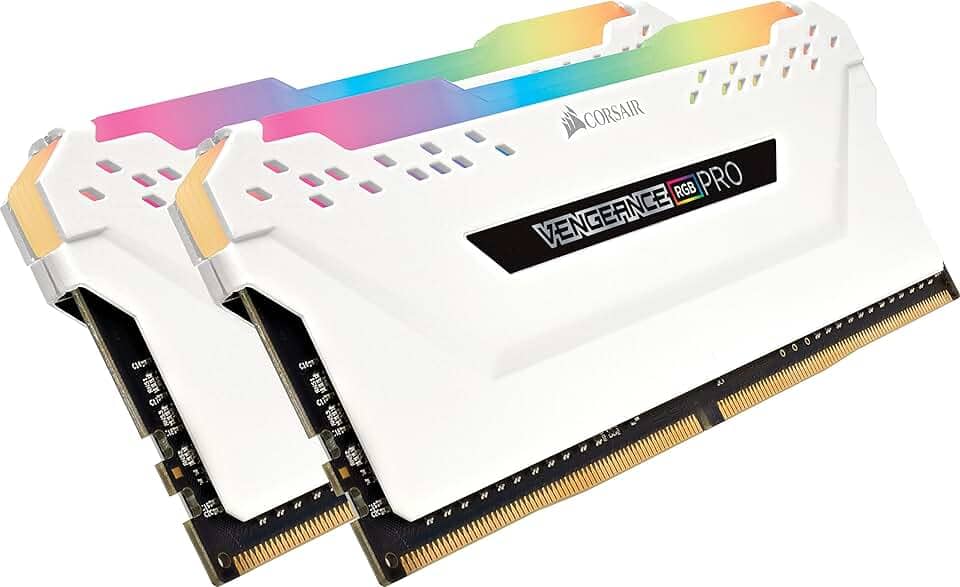 Memória para computador de mesa Corsair Vengeance RGB de 16 GB (2 x 8 GB), DDR4, 2666 MHz, C16, preto