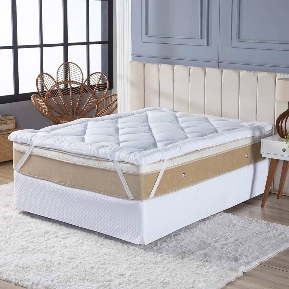 Pillow Top Toque de Pluma 650g/m² 5cm Espessura (Casal)