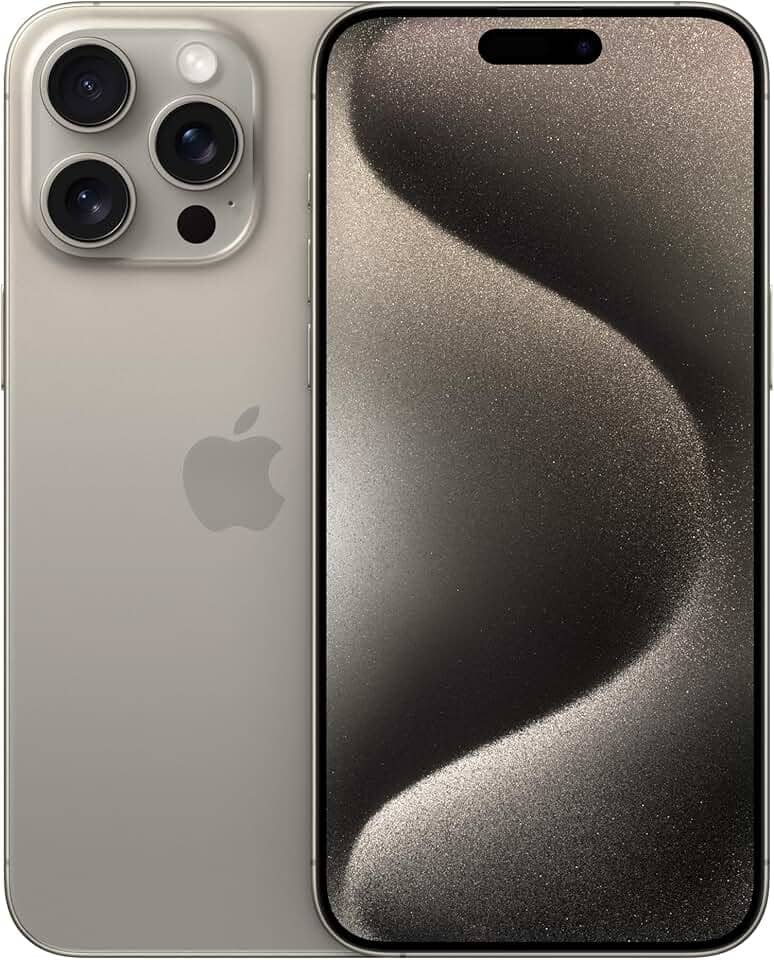 Apple iPhone 15 Pro Max (256 GB) — Titânio natural (Recondicionado)