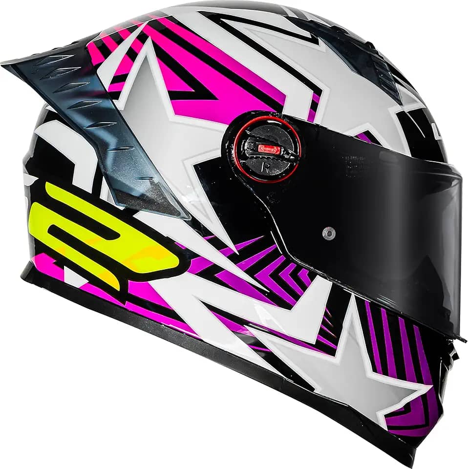 Capacete Ls2 FF358 Pro Estellar Rosa c/ Roxo - Esportivo - 56/s