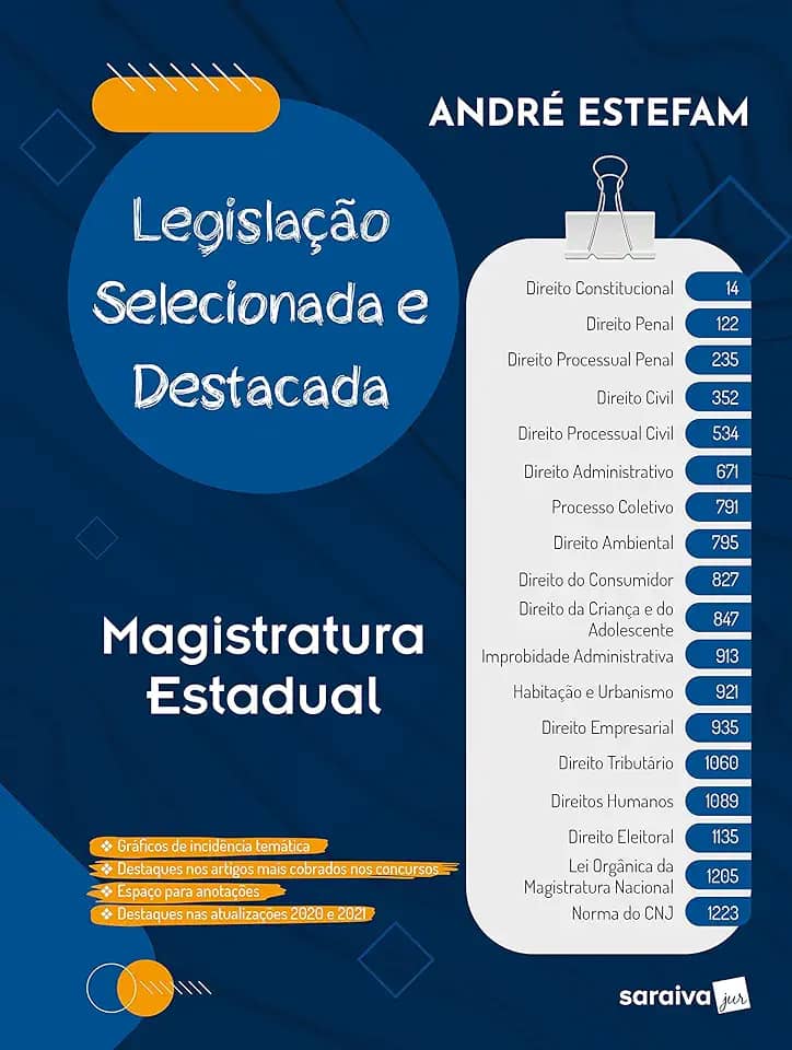 Legislação selecionada e destacada - Magistratura Estadual - 1ª edição 2021