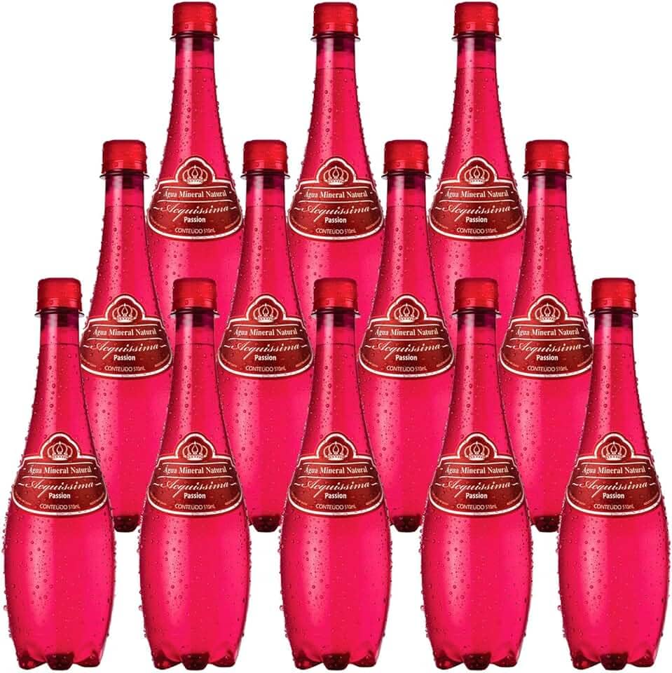 Água Mineral com Gás Acquíssima 510ml 12 Unidades