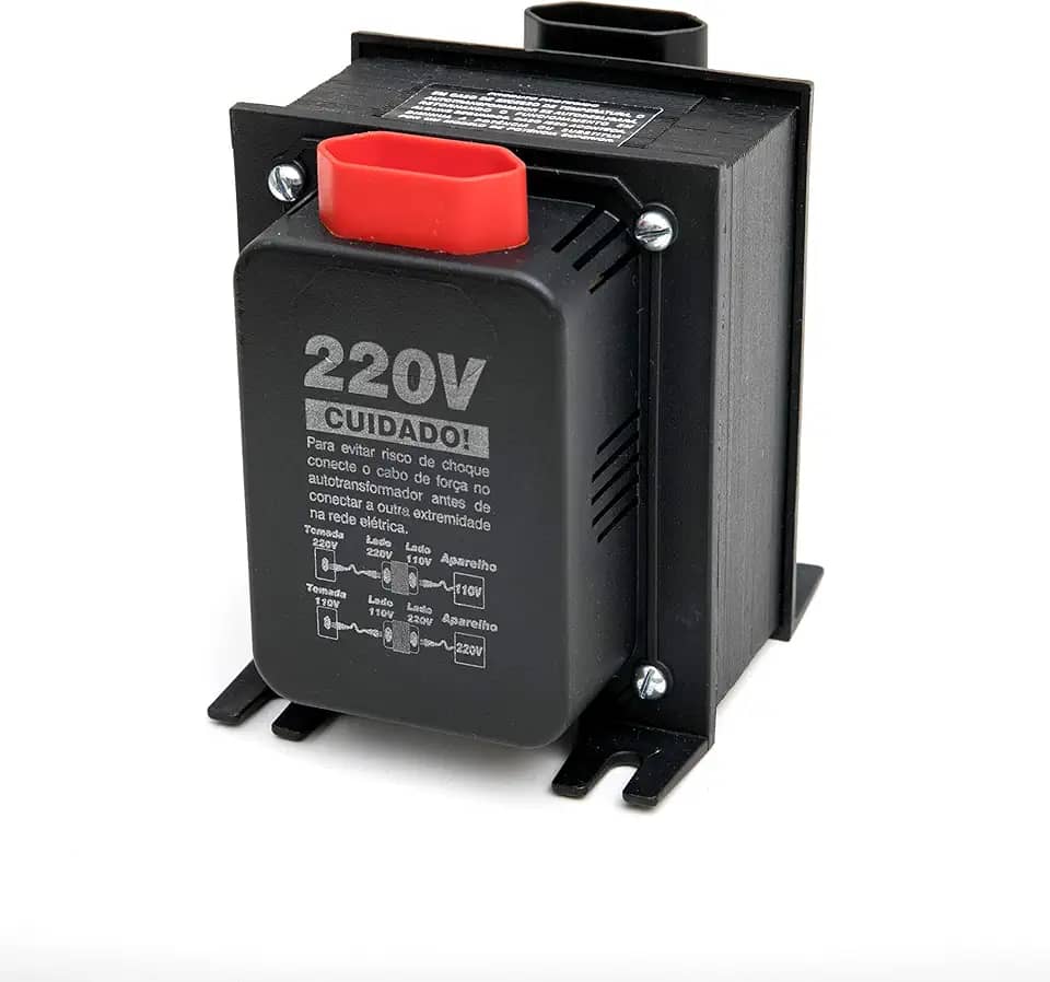 Autotransformador Bivolt (110V/127V para 220V ou 220V para 110V/127V) Tripolar de 500VA Multicraft