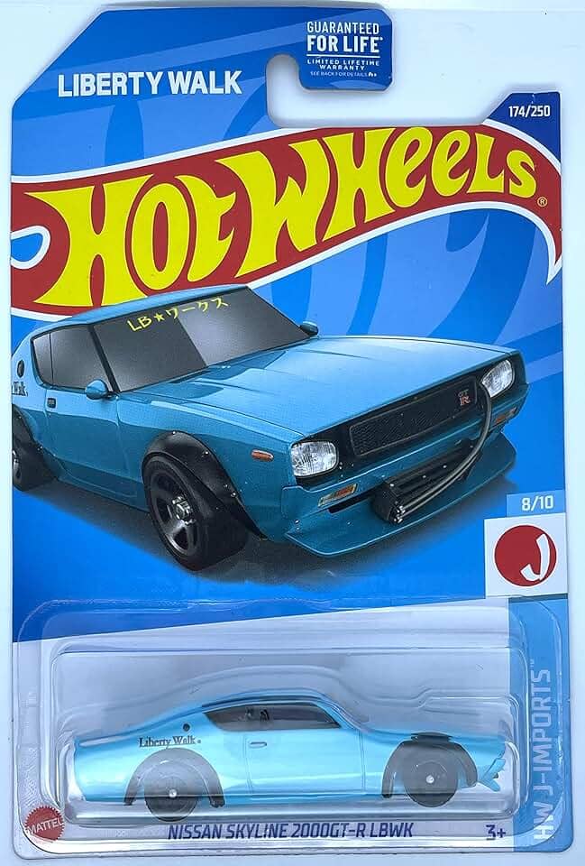 Hot Wheels 2022 - Nissan Skyline 2000GT-R LBWK - Teal - HW J-Imports - 8/10 -Ships Bubble Wrapped in a Box