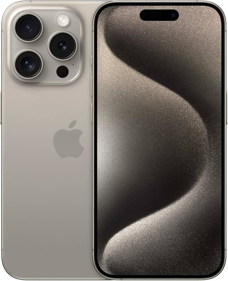 Apple iPhone 15 Pro (128 GB) — Titânio natural (Recondicionado)