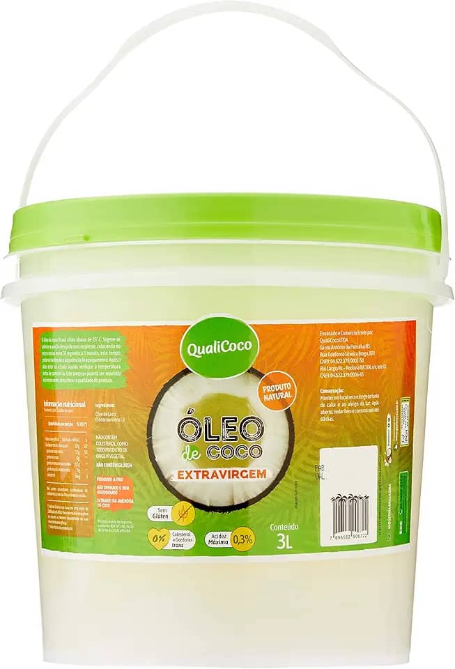 Qualicoco Oleo Coco Extravirgem 3L