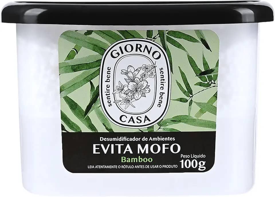 Evita Mofo Absorventes de Umidade (desumidificador), Bamboo, Giorno Casa, 100 g, Verde