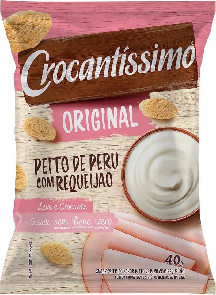 Snack De Trigo Assado Crocantissimo Peito De Peru 40G