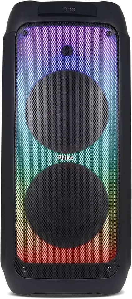 Caixa de Som Amplificada 2000W Philco PCX10101 Flash Lights e Full Led