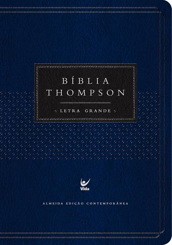 Bíblia Thompson - AEC - Letra Grande - Azul e Preta c/ índice