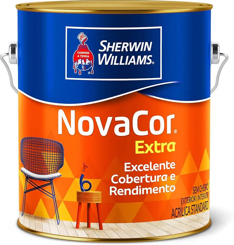 NOVACOR ACRILICO + RENDIMENTO FOSCO BRANCO 3,6 LITROS