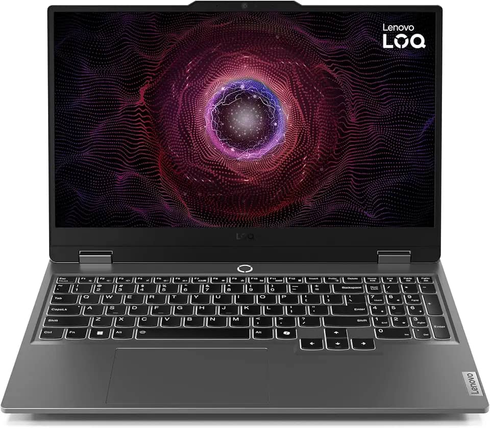 Lenovo LOQ 15 39.6 cm 1920 x 1080 FHD 144Hz laptop gamer AMD Ryzen 7-8845HS 16GB DDR5 1TB SSD NVIDIA GeForce RTX 4060 8GB Luna Cinza