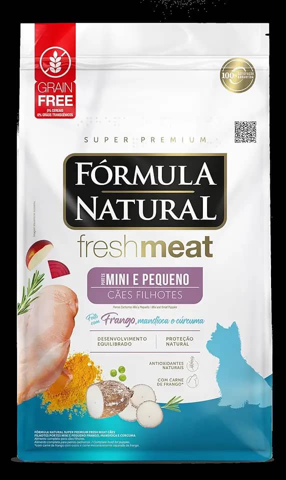 Fórmula Natural Fresh Meat Ração Seca Para Cães Filhotes De Pequeno Porte Sabor Frango 1Kg