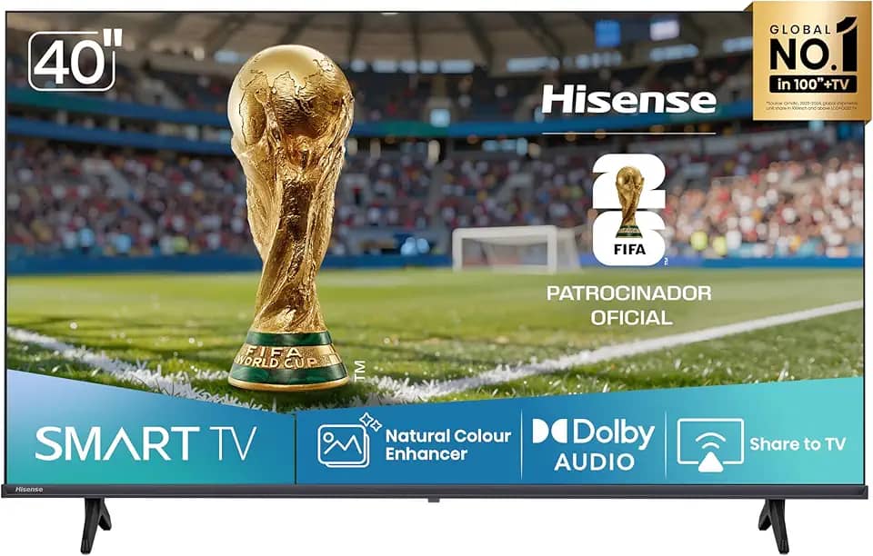 Hisense Smart TV FHD 40' Polegadas 40A4NV com HDR10, DTS Virtual X, Compatibilidade Alexa e Google Home
