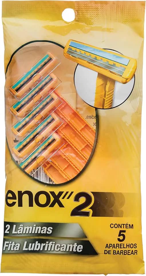 Enox Aparelho Descartável 2, pacote de 5, Amarelo