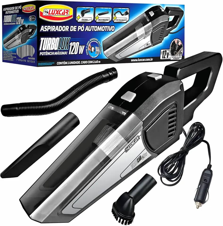 Luxcar - Aspirador de Pó Automotivo - TurboLux 12v / 120w