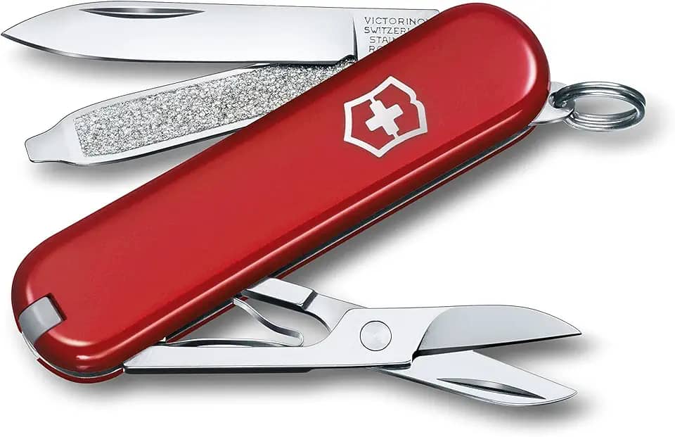 Canivete de bolso Victorinox SD Classic Swiss Army, vermelho, 58 mm