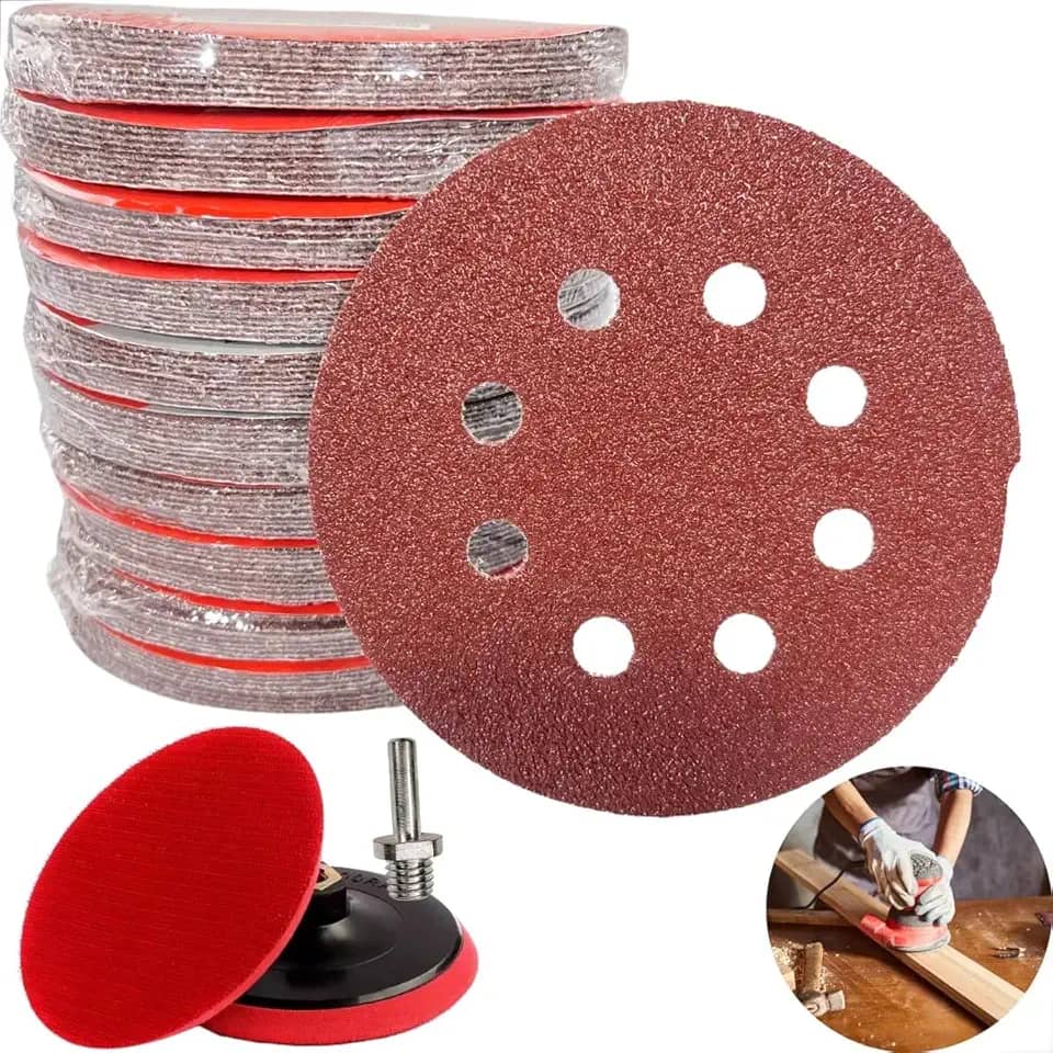 Suporte P/Furadeira Esmerilhadeira +30 Disco Lixa 125mm (Com furo)