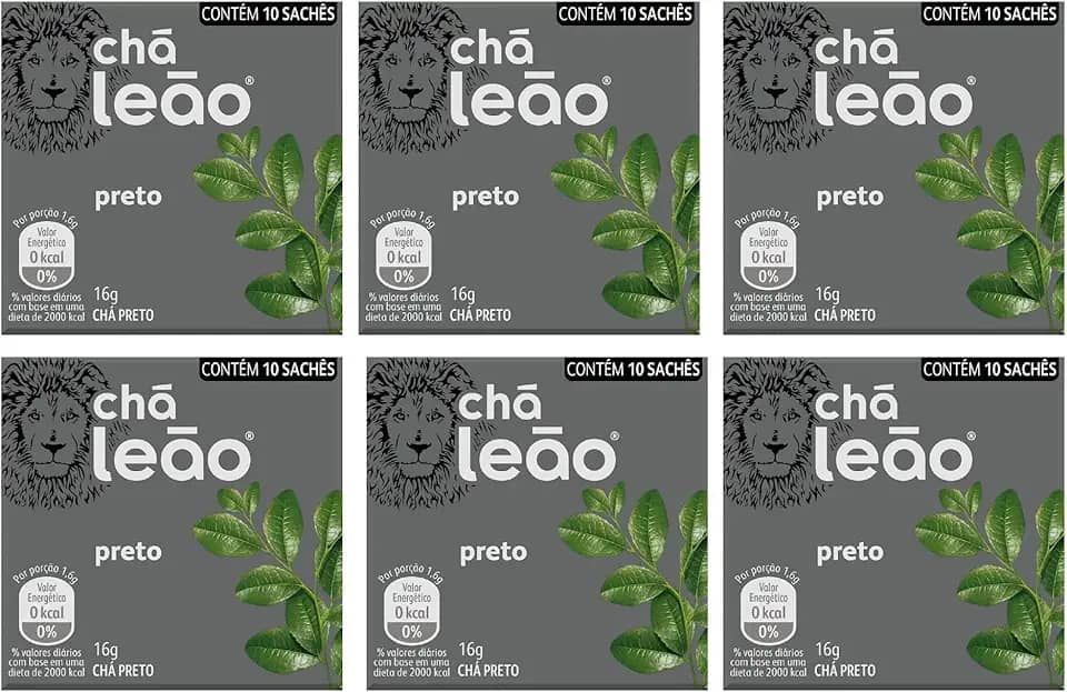 Chá Preto Leão - Combo (60 Sachês)