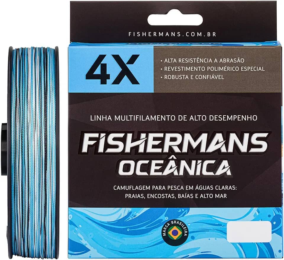 Linha De Pesca Multifilamento Fishermans 4 Fios
